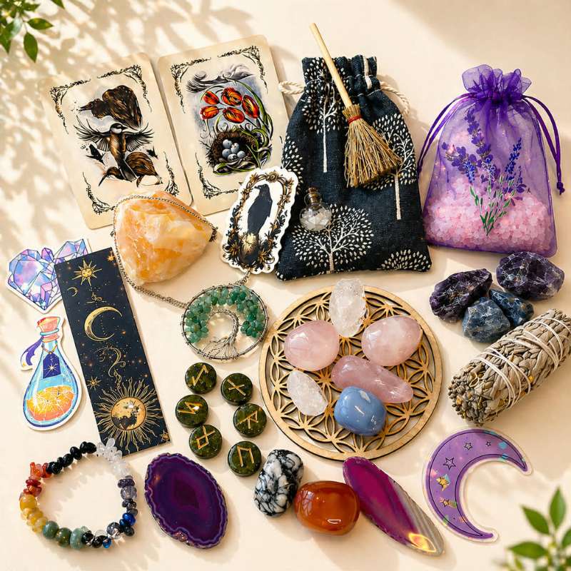 Mystery Box med krystaller – unik samling