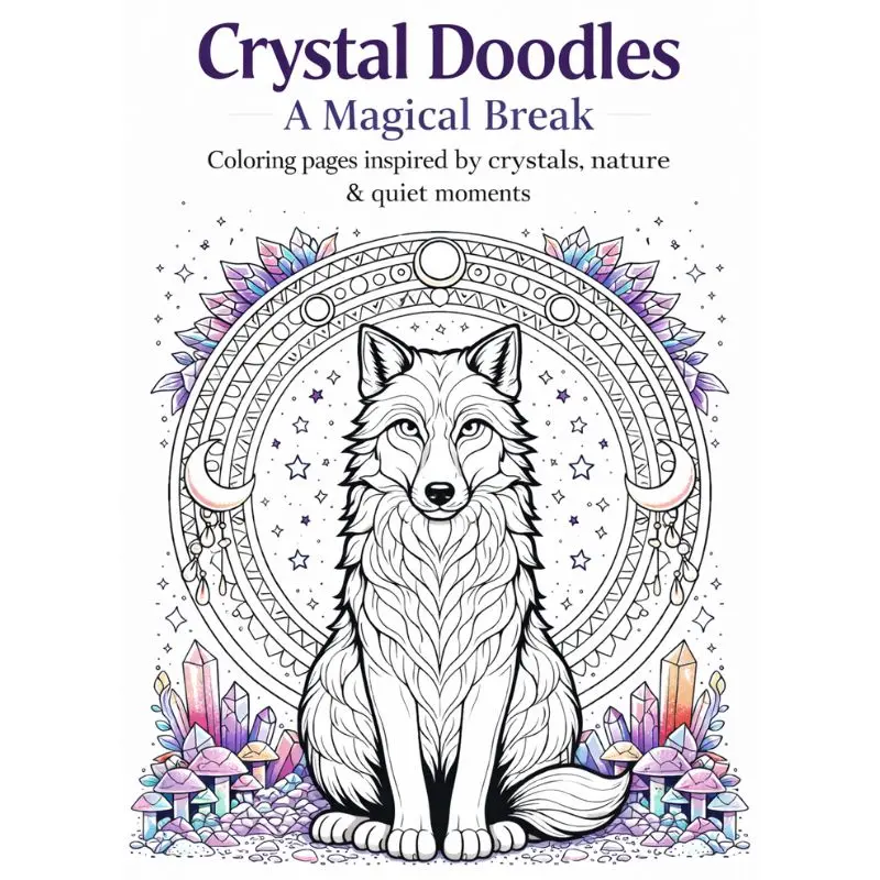 Crystal Doodles krystal malebog til mindfulness
