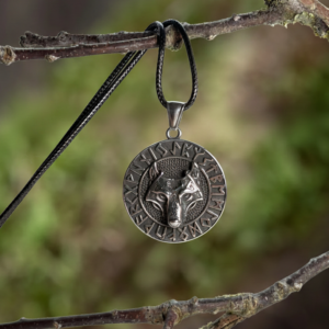 Halskæde med Valknut
