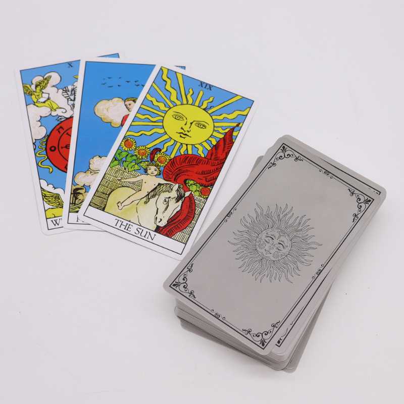 tarotkort med solen som eksempel
