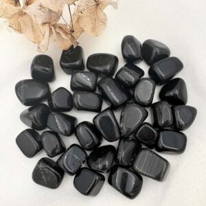 Sort Obsidian Lommesten