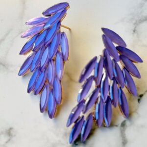 Englevinge Øreringe – Lavendel
