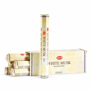 HEM White Musk røgelsespinde med kasse og rør